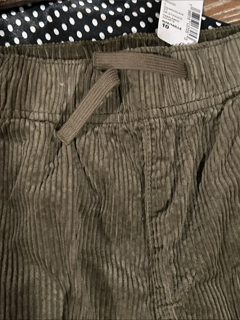 NWT! Boys The Children’s Place Olive Corduroy Cargo Fall Autumn Shorts size 10